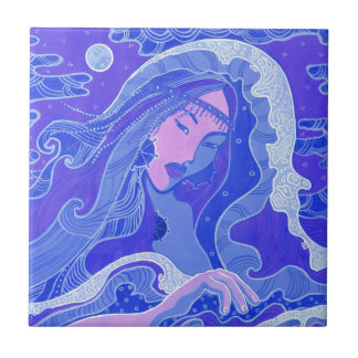Onda, Sereia Fantasia Surreal Rapariga Asiática Ro