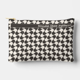 Ondas Abstratas Preto e Branco com Texto
