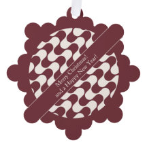 Ondas Abstratas Vermelhas e Brancas com Texto