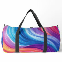 ONDAS ABSTRATO AMARELAS DE LARANJA AZUL PURA