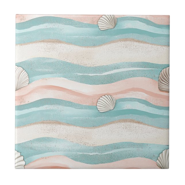 Ondas Boho Costeiras Conchas - Vibrações Calmas da (Frente)