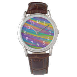Ondas Coloridas do Espectro Vintage | Relógio masc