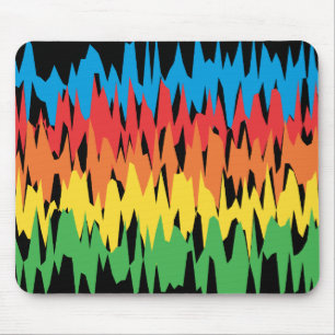 Ondas da cor: Ilustração do vetor: Mousepad
