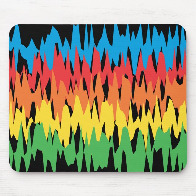 Ondas da cor: Ilustração do vetor: Mousepad (Frente)