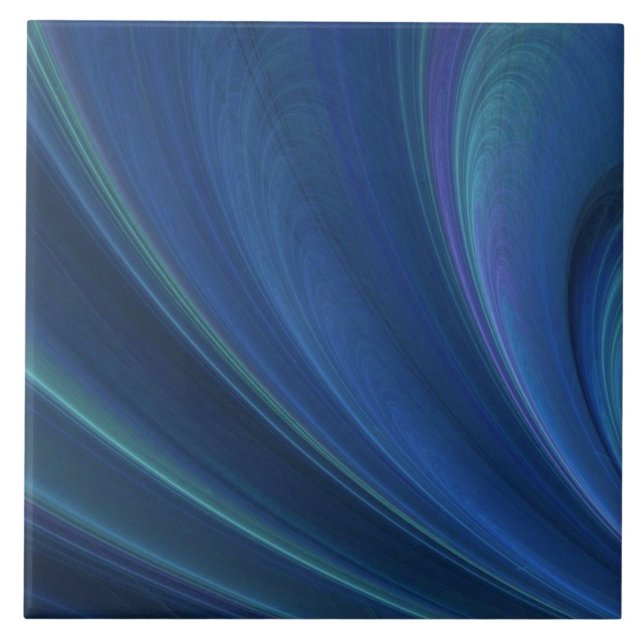 Ondas De Areia Azul E Verde Suave (Frente)