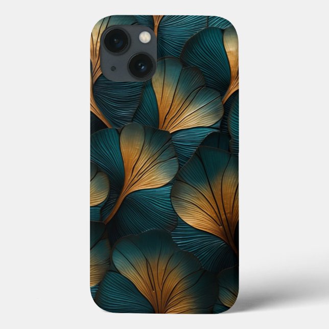 Ondas de Azul e Dourado (Verso)