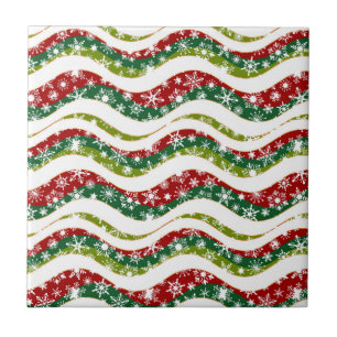 Ondas de Natal e flocos de neve