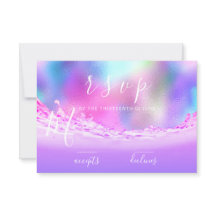 Ondas de RSVP Oceano Tropical Água Rosa Pastel