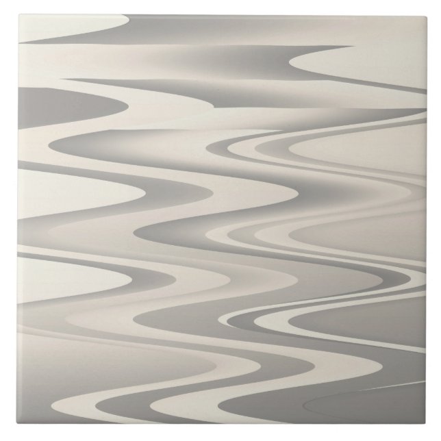 Ondas de textura de tons brancos (Frente)