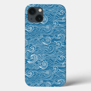 Ondas de Verão Azul e Branco
