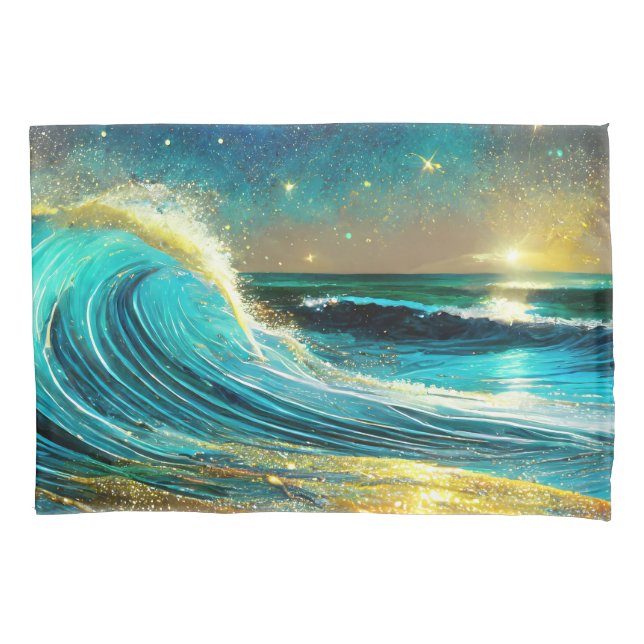 Ondas Divergentes Brilhantes do Oceano (Frente)