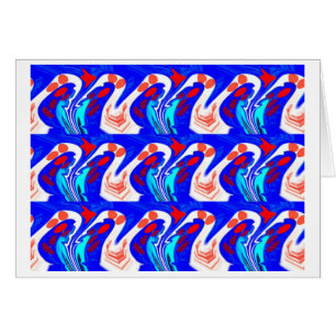 Ondas do cartão de arte da sorte