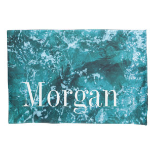 Ondas do Mar de Turquesa Personalizadas em Monogra