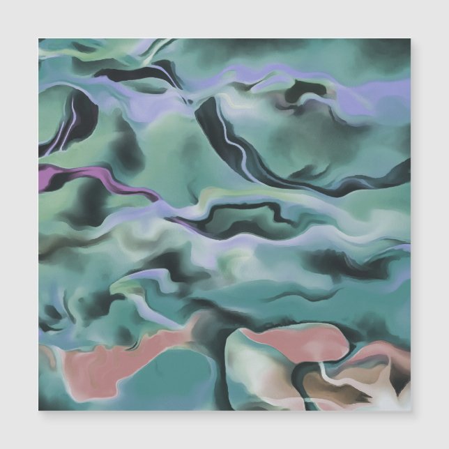 Ondas Em Harmonia Acrílica Abstrato (Frente)