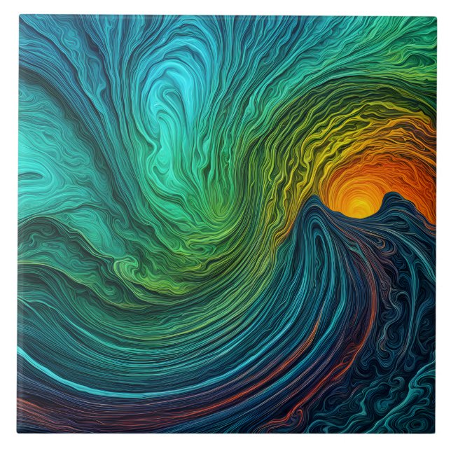 Ondas Fractais de Abstrato de "Desaparecimento do  (Frente)
