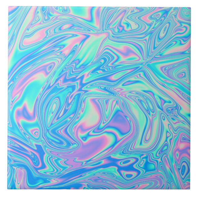 Ondas Líquidas Holográficas Iridescentes (Frente)