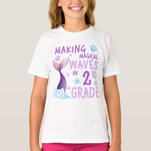 Ondas mágicas de Fazer em camiseta segundo