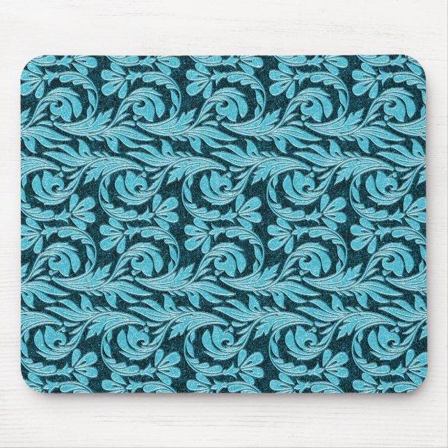Ondas Metálicas 2Tone Teal Drag MOUSEPAD (Frente)
