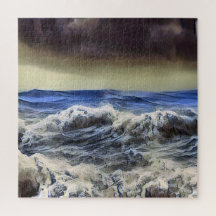Ondas selvagens no oceano - Quebra-cabeça