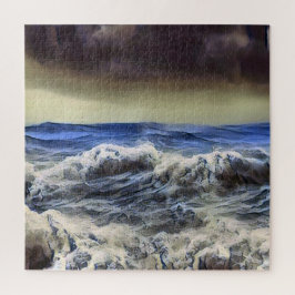 Ondas selvagens no oceano - Quebra-cabeça