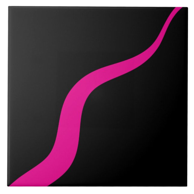 Ondas simples 3 em magenta e preto (Frente)