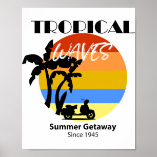 Ondas Tropicais Summer Getaway Poster