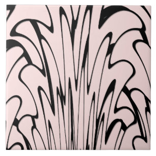 Onde a arte se encontra pensada em preto e rosa