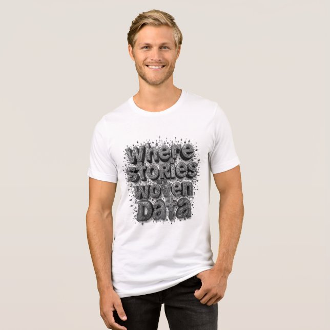 Onde as histórias tecem T-Shirt (Frente Completa)
