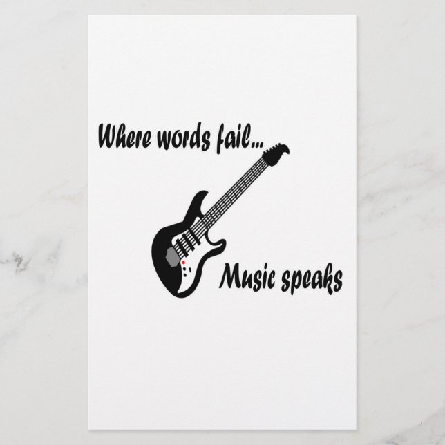 Onde as palavras falham, a música fala (Frente)