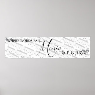 Onde as palavras falham, a música fala Poster