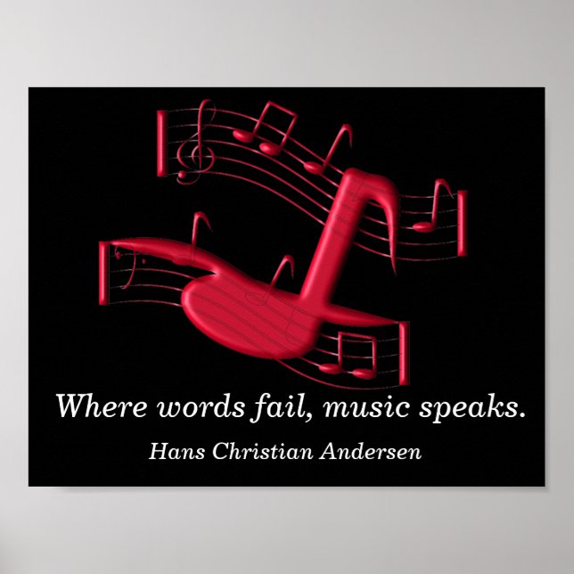 Onde as palavras falham - poster impressão (Frente)