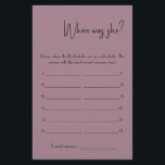 Onde ela estava? Folheto da placa de jogo do chá<br><div class="desc">Faça isso por você ao adicionar seu texto. Para acessar ferramentas avançadas de edição, vá para "Personalizar", role para baixo e pressione o link "clicar para personalizar mais". Para obter mais designs correspondentes, clique no link "Outros produtos desta coleção"</div>