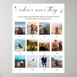 Onde Eles Estavam Bridal Game Poster Minimalista