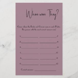 Onde eles estavam? Folheto da placa de jogo do chá