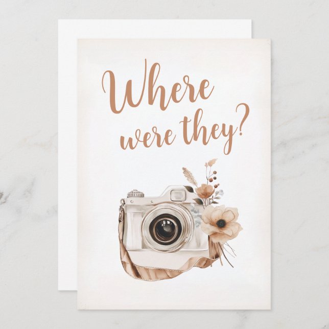 Onde Eles Estavam No Cartão De Sinal De Jogo De Ch (Frente/Verso)