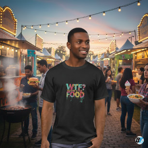 Onde está a Camiseta Masculina de Comida