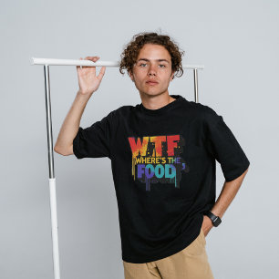 Onde está a Camiseta Masculina de Comida