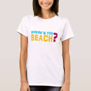 Onde está a praia? A camisa das mulheres
