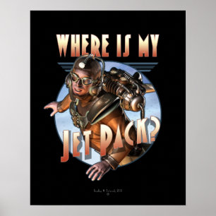 Onde está meu bloco do jato? Poster (16x20")