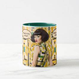 Onde está meu café Retro Beauty caneca de café dos