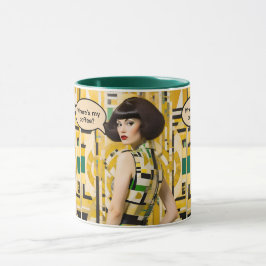 Onde está meu café Retro Beauty caneca de café dos