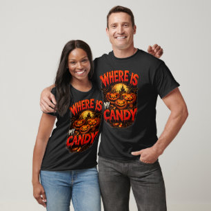 Onde Está Minha Camiseta de Abóbora de Halloween C