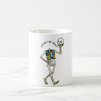 Onde Está Minha Mente Caneca de Café de Halloween