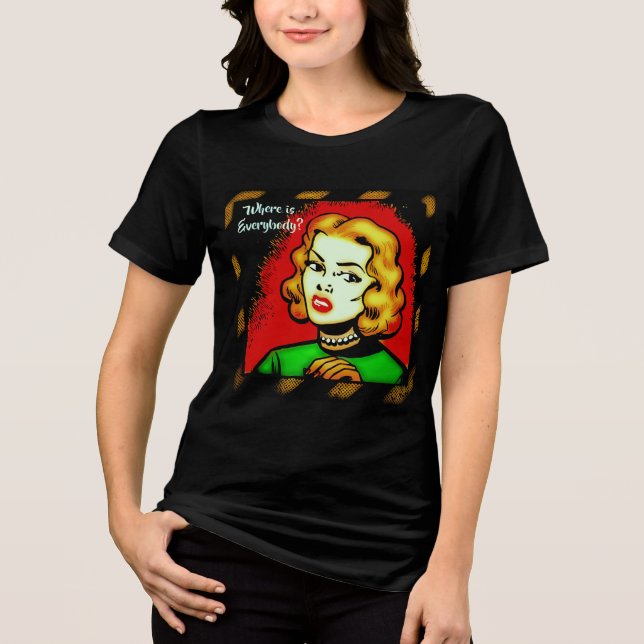 Onde Está Todo Mundo? - Camiseta de Arte de Quadri (Frente)