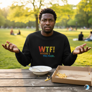 Onde estão as camisetas de malha de comida masculi
