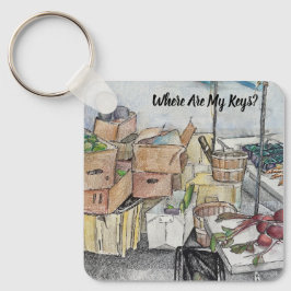 Onde estão as minhas chaves. Tenho-os Chaveiro