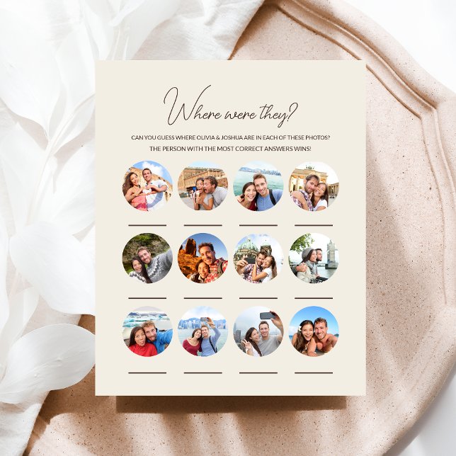 Onde Estavam Eles 12 Jogo De Noivado De Casamento  (Criador carregado)