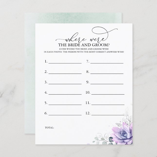 Onde Estavam os NOIVOS Jogo de Foto (Frente/Verso)