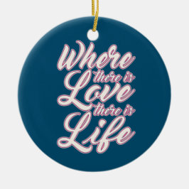 Onde há Dia de os namorados de amor | Ornamento