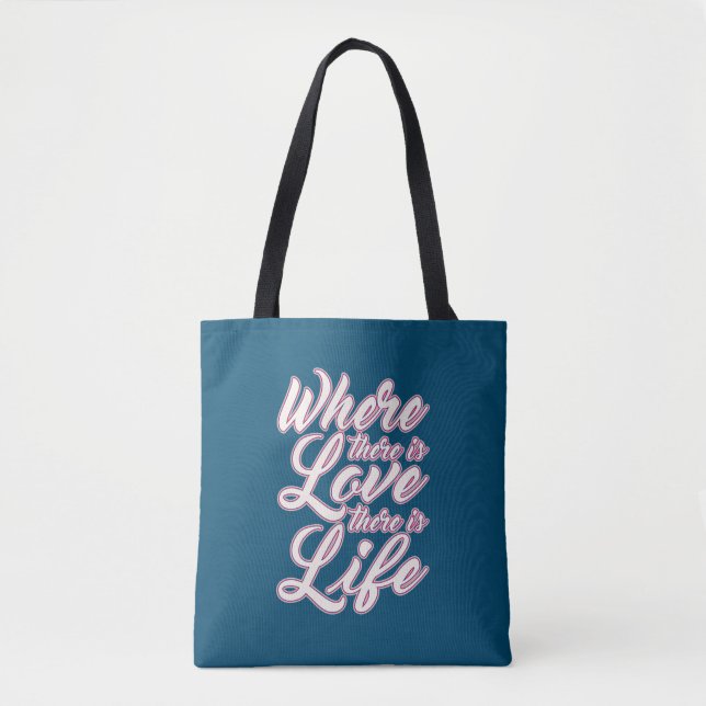 Onde há Dia de os namorados de amor | Tote Bag (Frente)
